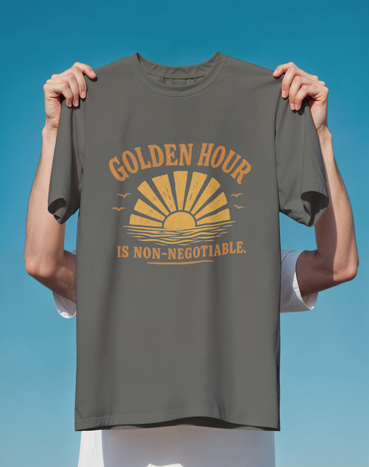 Golden Hour Non-Negotiable – Comfort Colors heavyweight graphic tee – Slow Life Club
