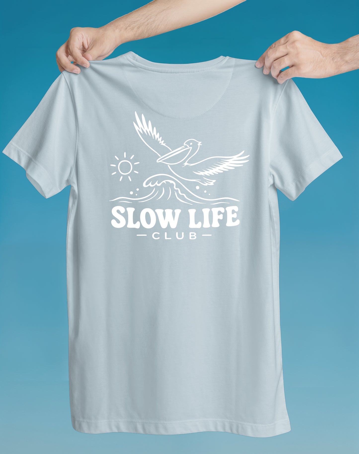 Slow Life Club Sloth – garment-dyed relaxed fit tee – Slow Life Club
