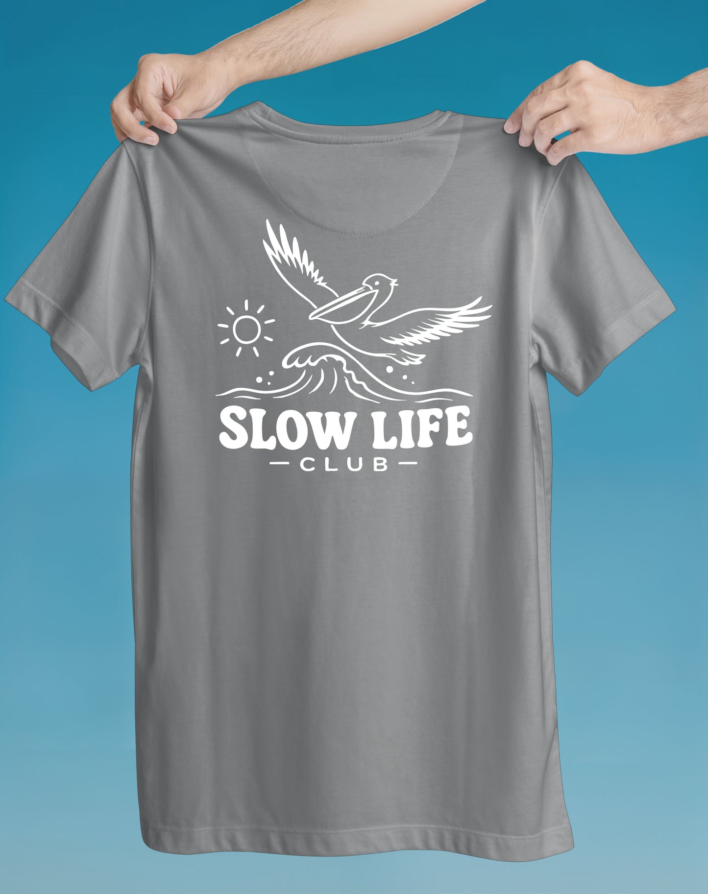 Slow Life Club Sloth – garment-dyed relaxed fit tee – Slow Life Club