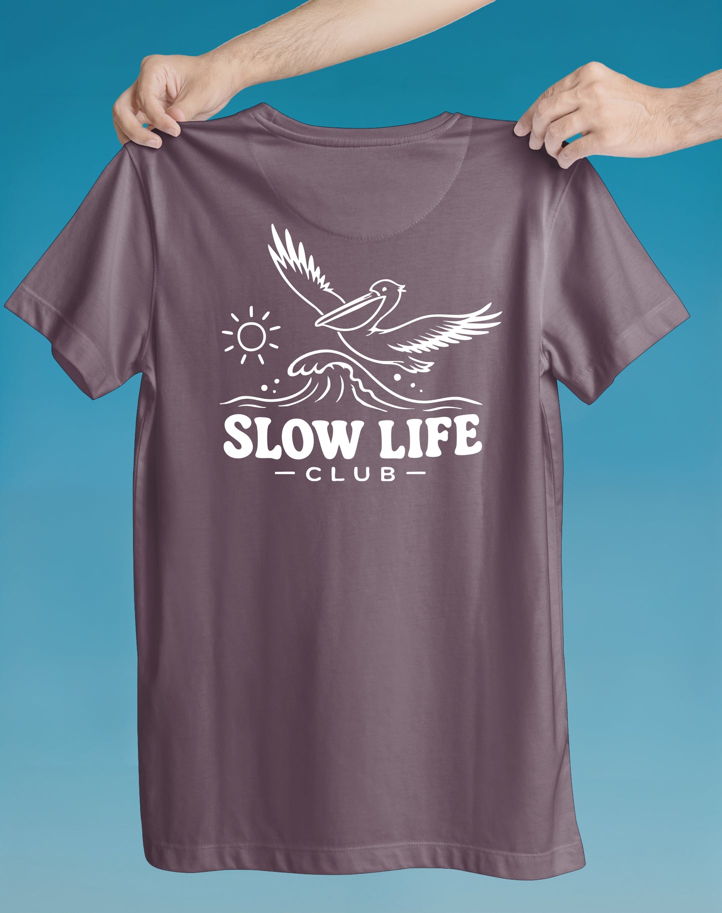 Slow Life Club Sloth – garment-dyed relaxed fit tee – Slow Life Club