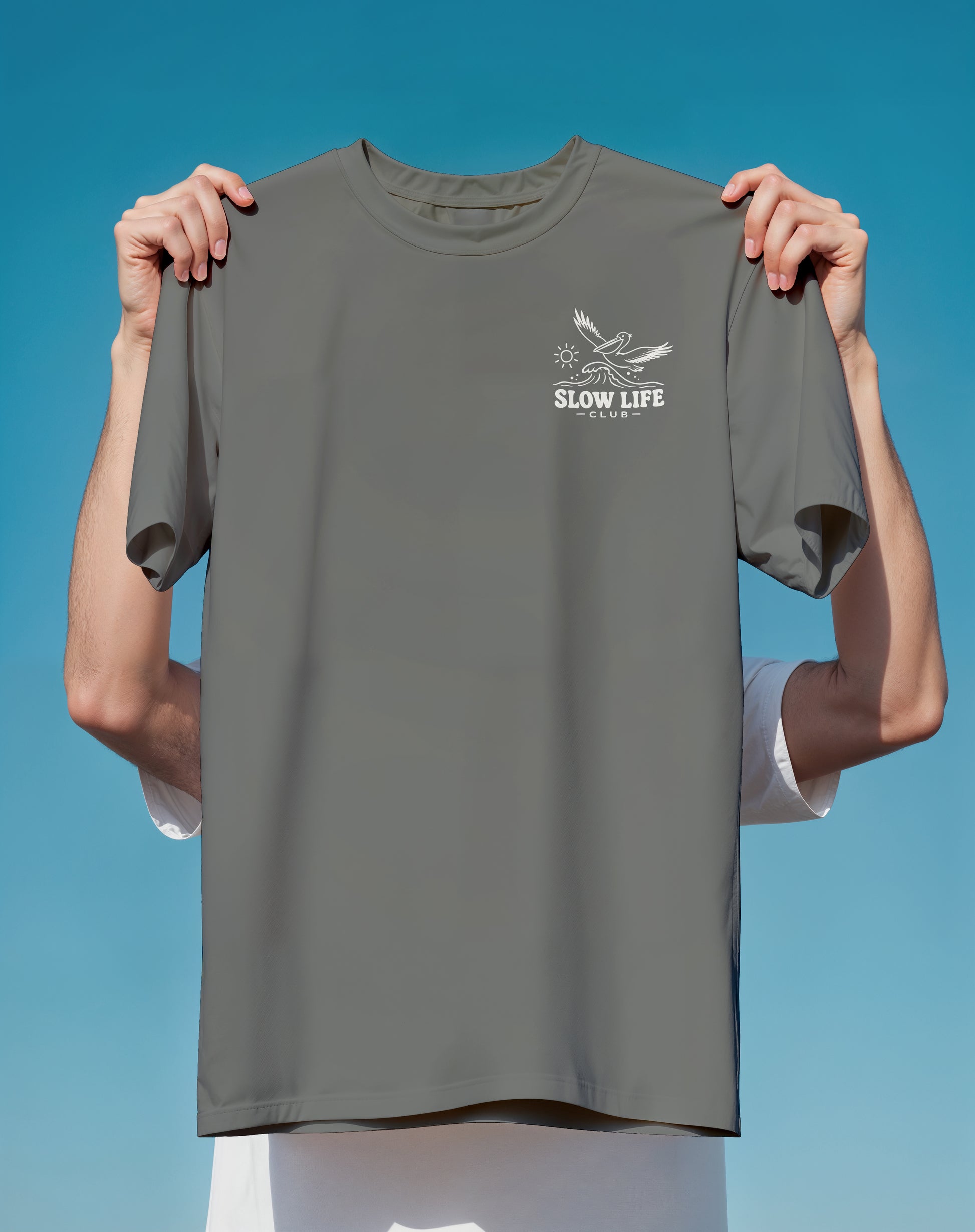 Slow Life Club Sloth – garment-dyed relaxed fit tee – Slow Life Club