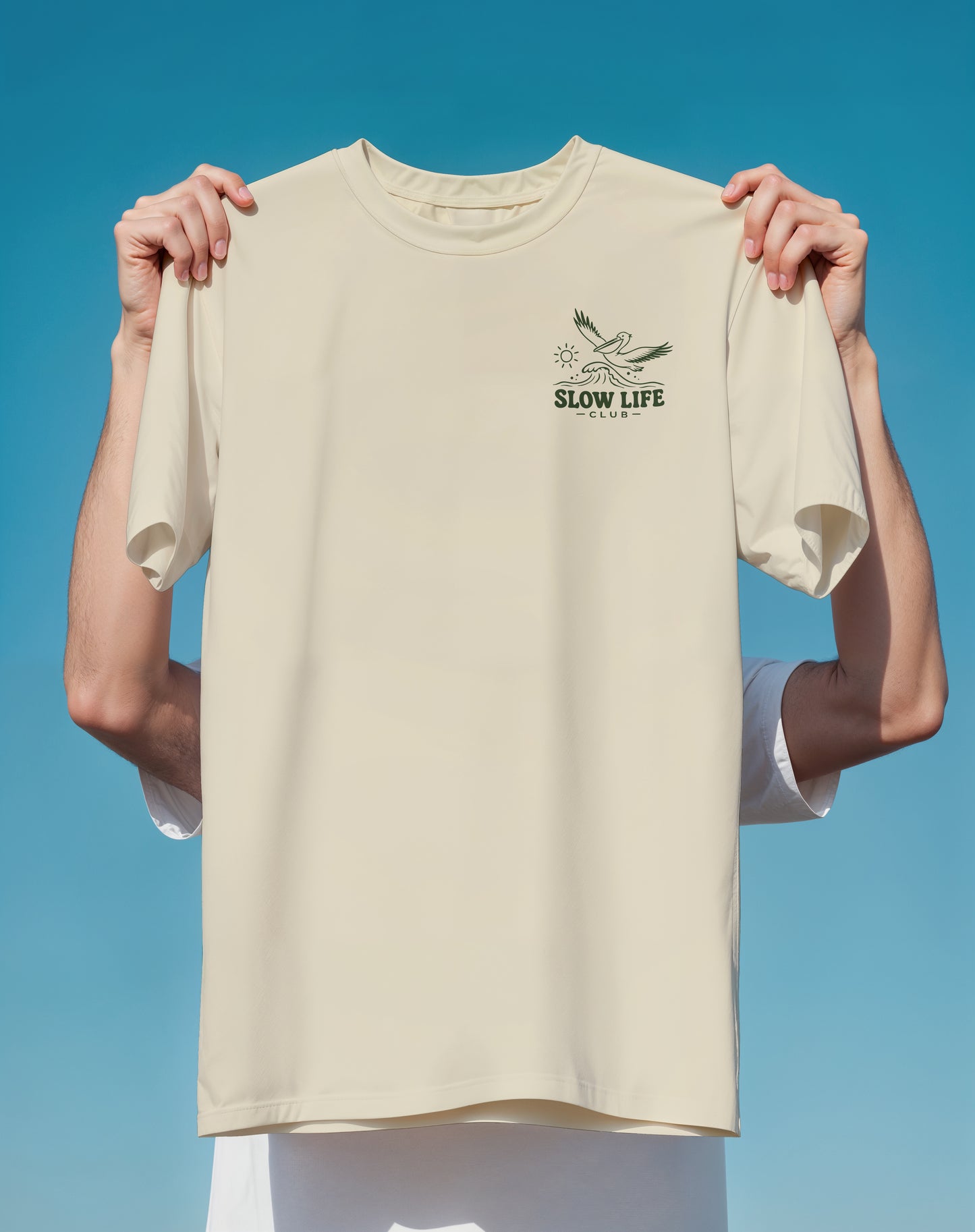 Slow Life Club Sloth – garment-dyed relaxed fit tee – Slow Life Club