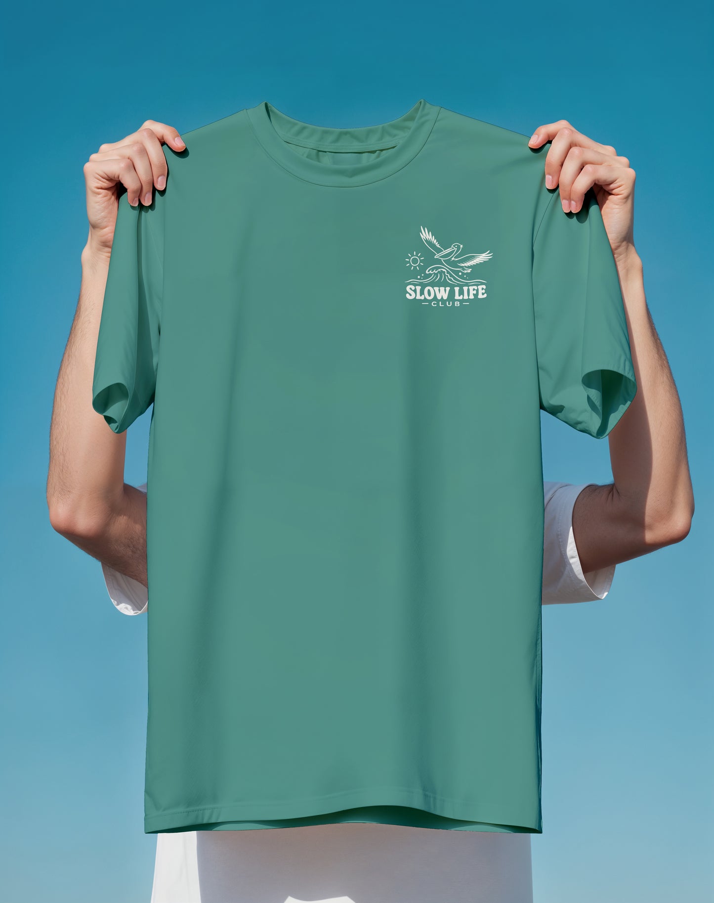 Slow Life Club Sloth – garment-dyed relaxed fit tee – Slow Life Club