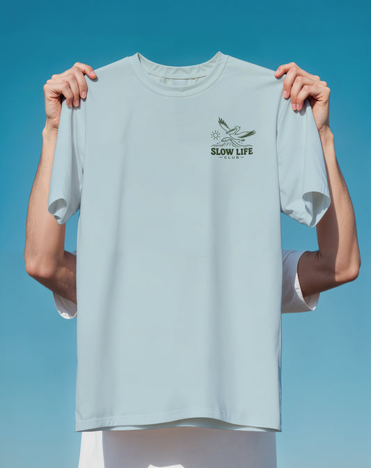 Slow Life Club Sloth – Comfort Colors heavyweight graphic tee – Slow Life Club