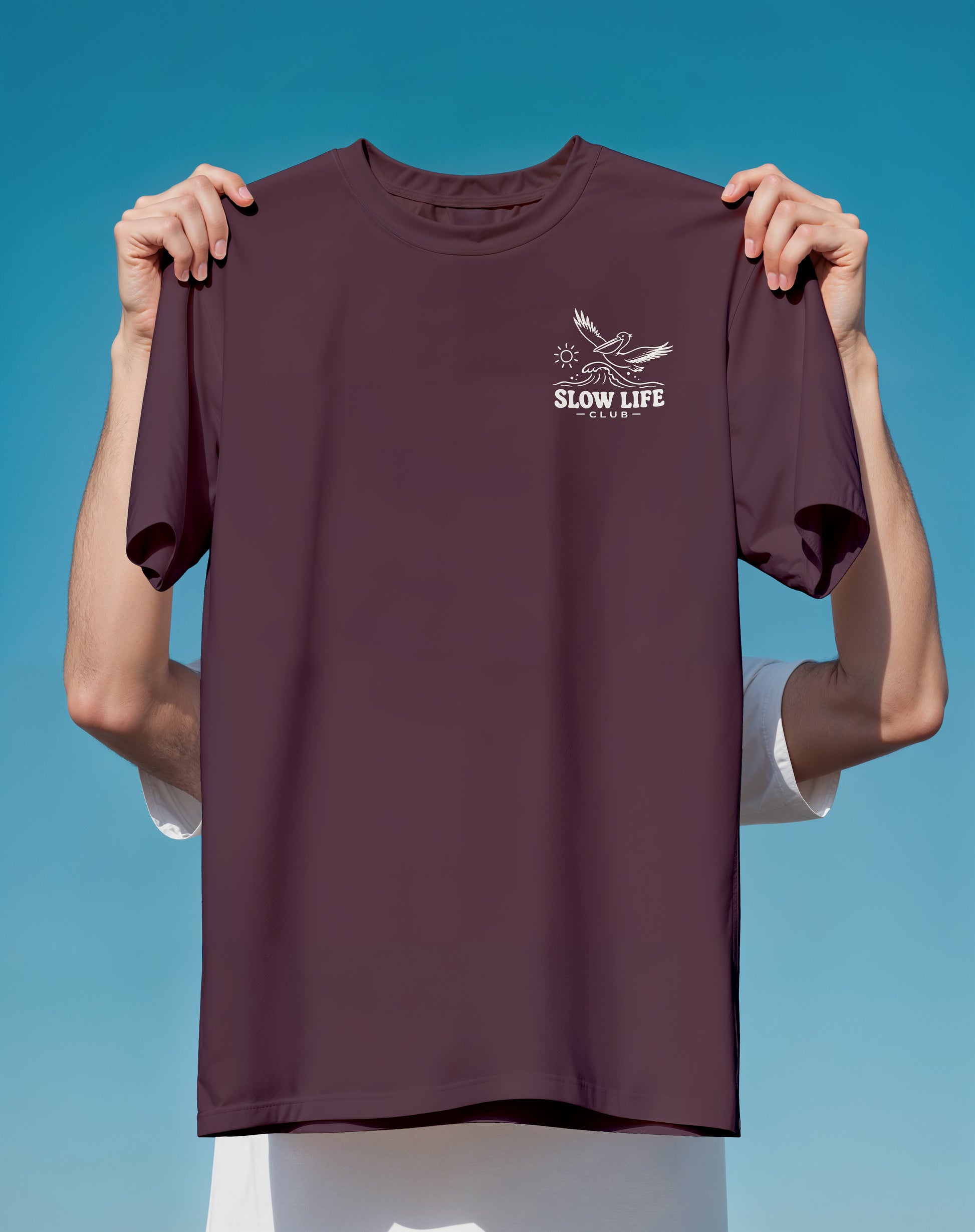 Slow Life Club Sloth – garment-dyed relaxed fit tee – Slow Life Club